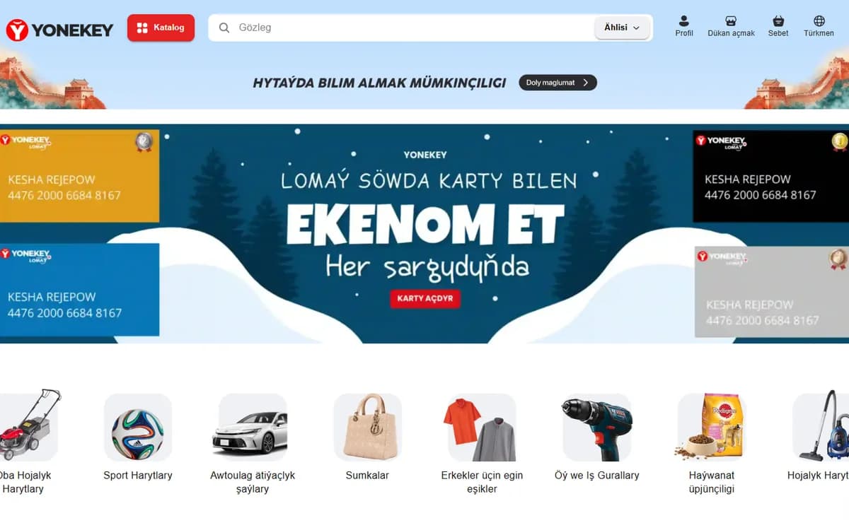 Yonekey — multi-vendor marketplace screenshot
